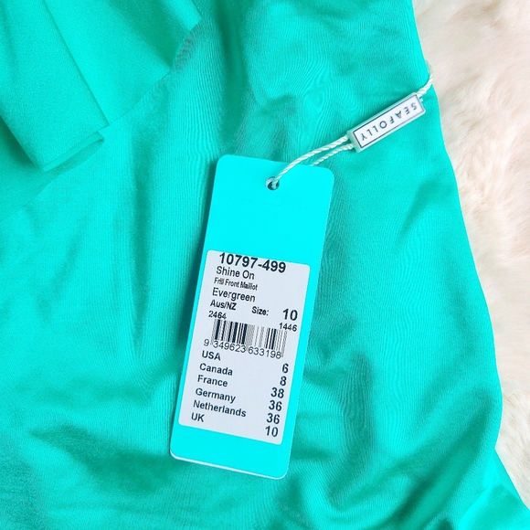 Seafolly Butterfly Shine On Frill Front Vibrant Onepiece Bathingsuit - Picture 10 of 13
